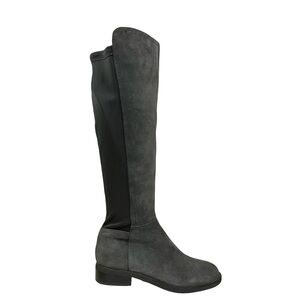 Blondo Ellie Waterproof Knee High Riding Boot Gray Suede Rain Boots